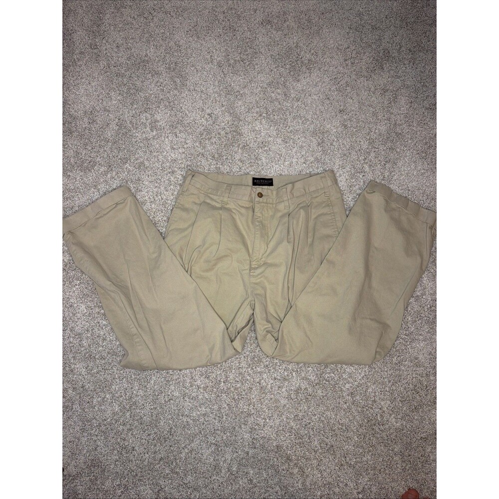 Britches Great Outdoors Khakis Mens 36x30 Britches That Fit Light Slacks
